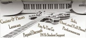 home music lessons for guitar and piano