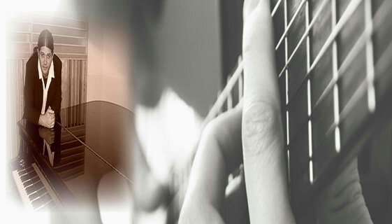 Guitar teacher playing the guitar