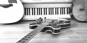 Music lessons on the guitar and piano